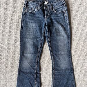 Silver Akio Boot Cut Jeans Size 27